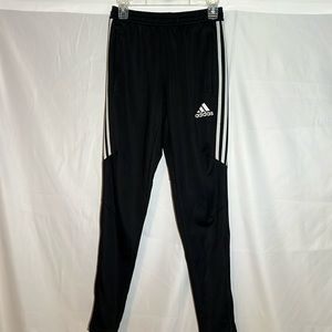 Adidas men’s size small pants black with classic white stripe
